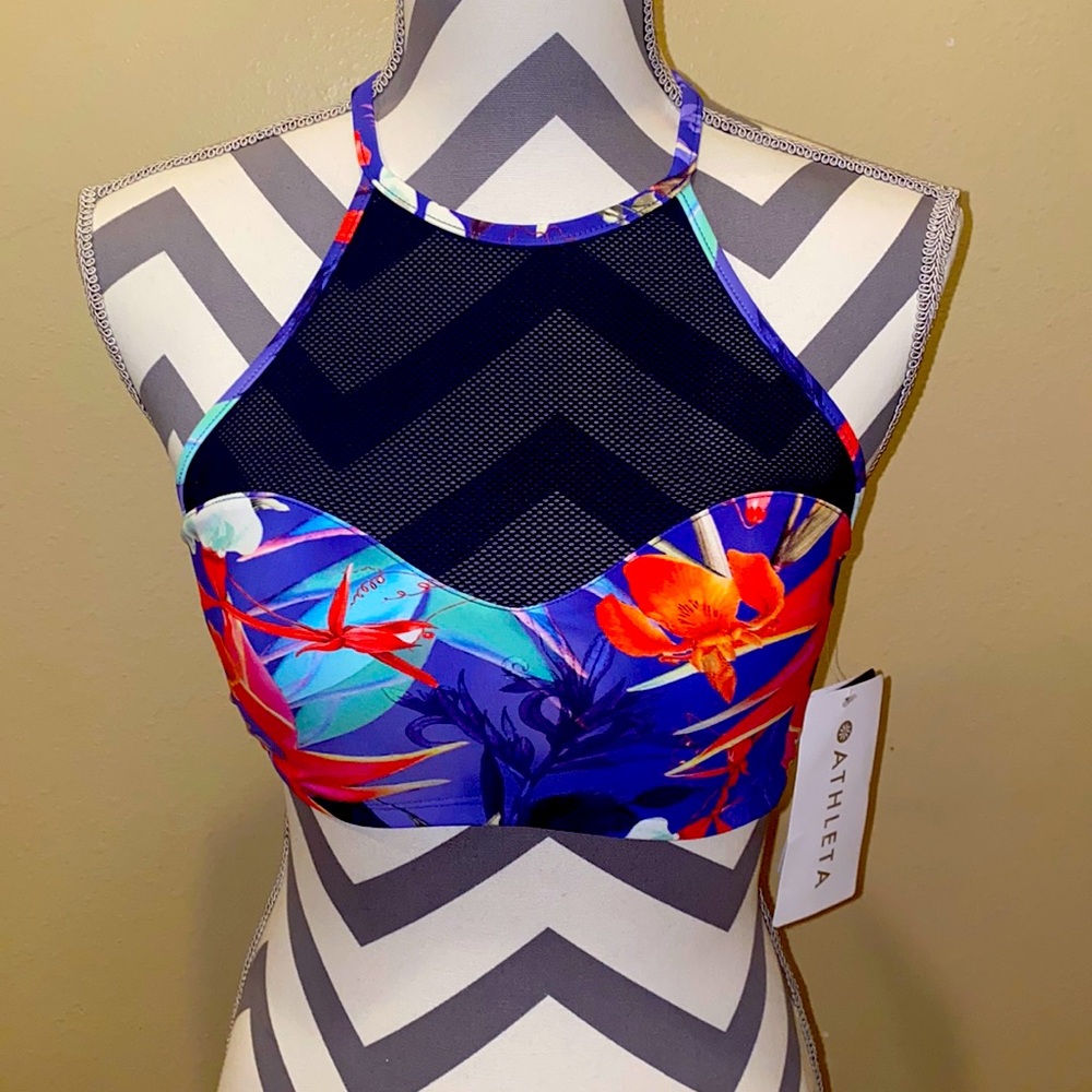 Athleta New Lucia Mesh Bikini top size small